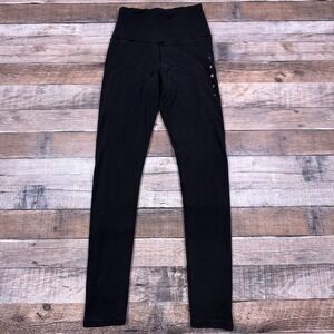 Purusha People Black Moon Phase Leggings Eucalyptus Organic Cotton Women Small